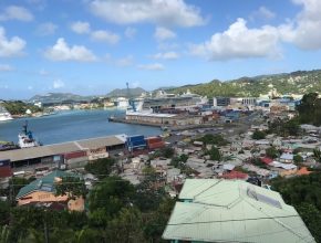 Castries general harbour view