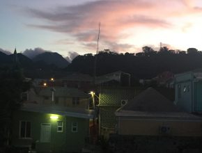 Photograph of the Dominica at night