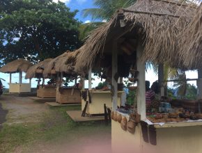 Photograph of the Dominican tourist huts