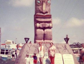 found this in the web with this info: Tiki Village, Surfers Paradise, Shangri La Boat Cruise in background 1976