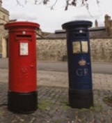 Commemorative Blue Postbox