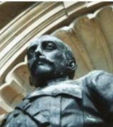 Close-up of The Prince Christian Victor Statue