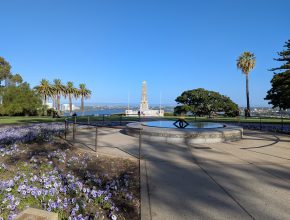 Kings Park Eternal Flame and War Memorial, January 2025 (photo by @little_bush_adventures)